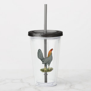 Game Hen Blue Red Acrylic Tumbler