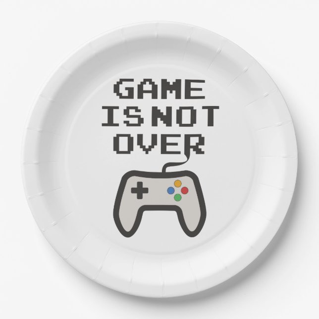 Game is not over paper plate (Front)