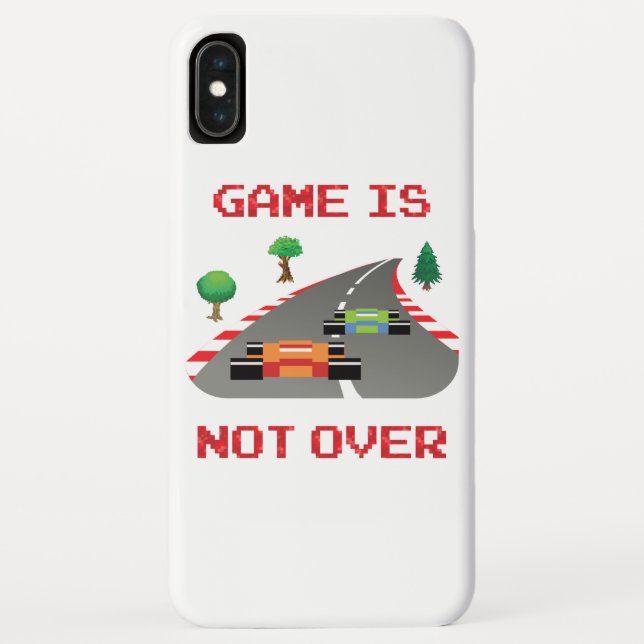 Game is not over Pixelated Video Game Case-Mate iPhone Case (Back)