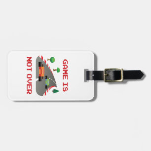 Game is not over Pixelated Video Game Luggage Tag