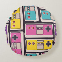 Game Joysticks Colourful Vintage Wallpaper