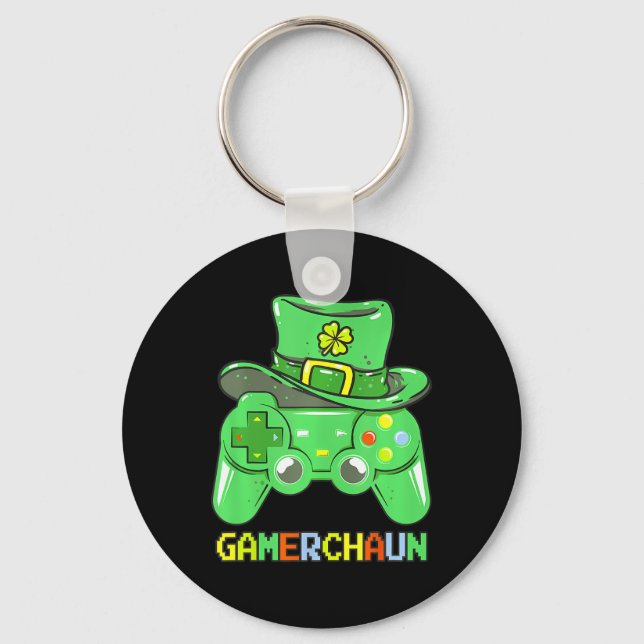 Game Leprechaun Costume St. Patrick's Day  Key Ring (Front)