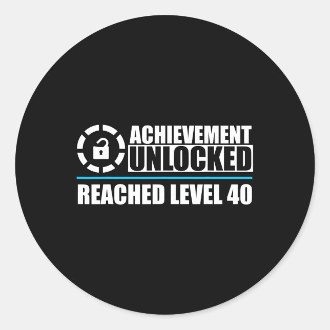 Game Level 40 Shirt1  Classic Round Sticker (Front)