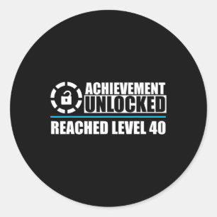 Game Level 40 Shirt1 Classic Round Sticker