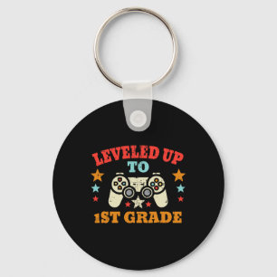 Game Levelled Up To 1st Grade First Day Of School Key Ring