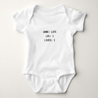 Game Life Level 1 Lives 1 Baby Shirt