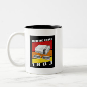 Game Like 1983, Retro Gaming Two-Tone Coffee Mug