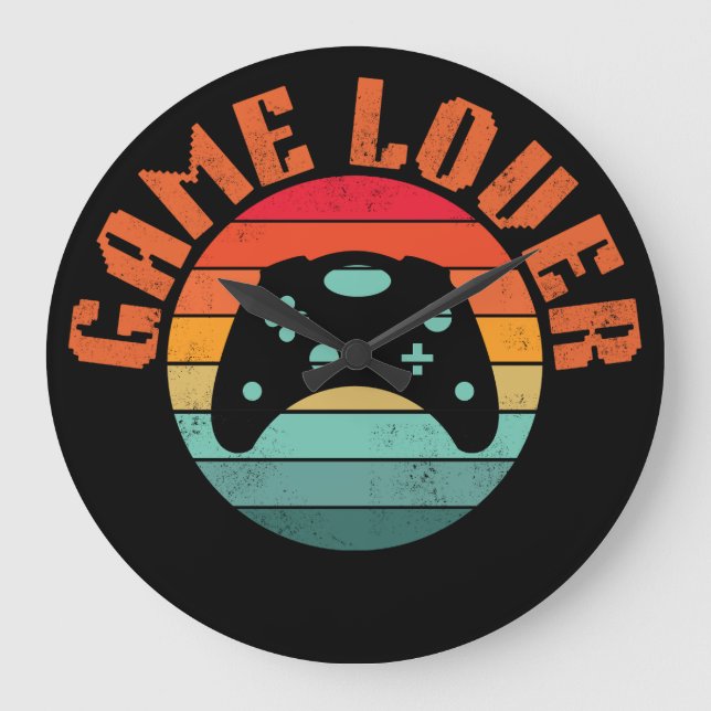 GAME LOVER GAMING CONTROLLER LARGE CLOCK (Front)