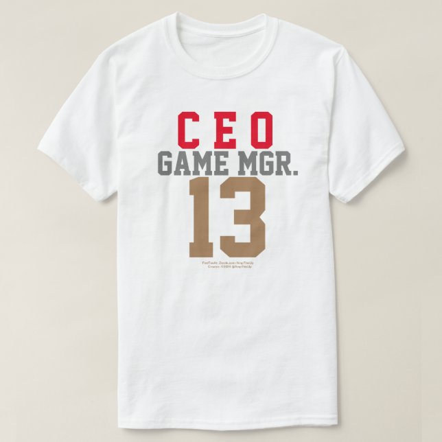 GAME MANAGER CEO T-SHIRT  (Design Front)