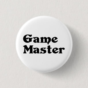 Game Master 3 Cm Round Badge