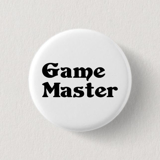 Game Master 3 Cm Round Badge (Front)
