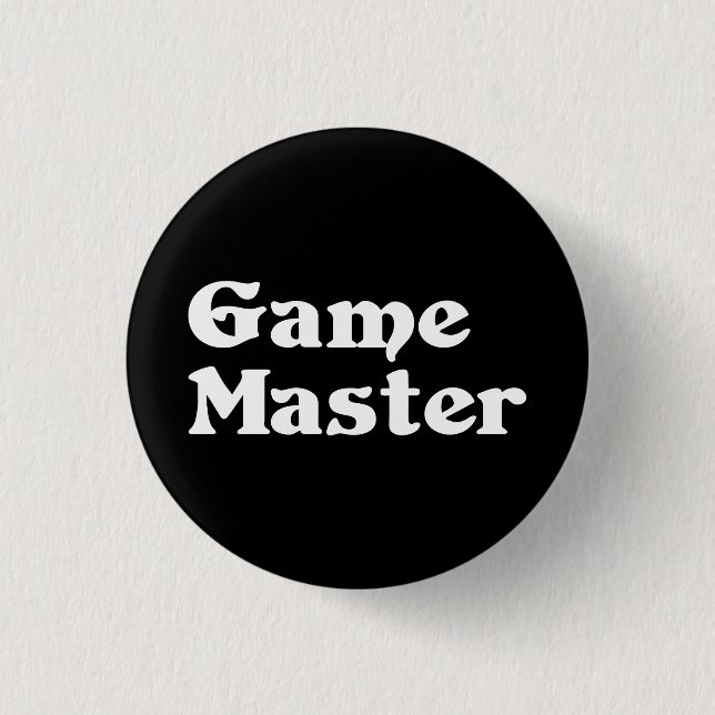 Game Master 3 Cm Round Badge (Front)