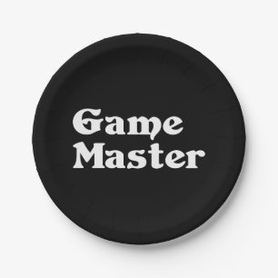 Game Master Paper Plate