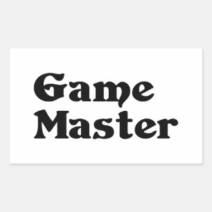 Game Master Rectangular Sticker