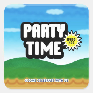 Game Menu Invitation Envelope Sticker Seal