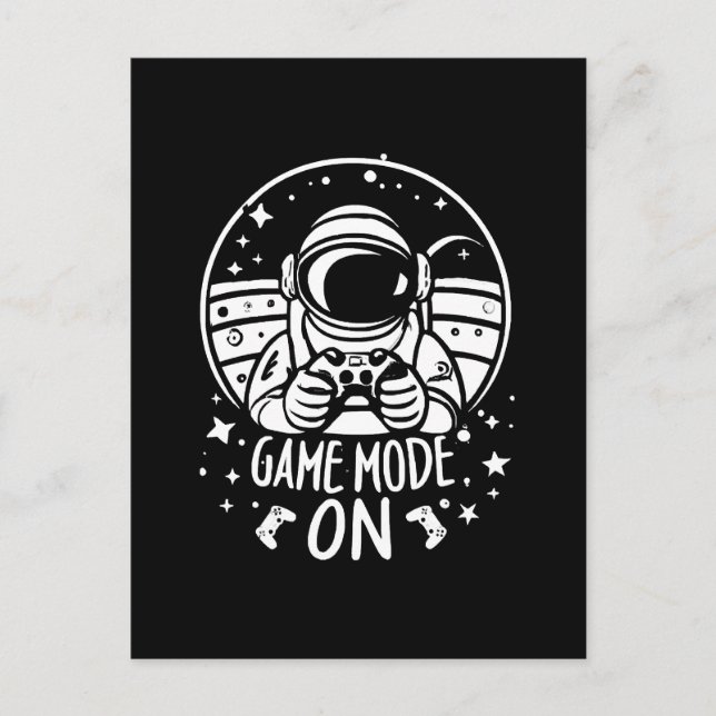 Game mode astronaut postcard (Front)