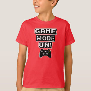 Game Mode On funny boys video game shirt