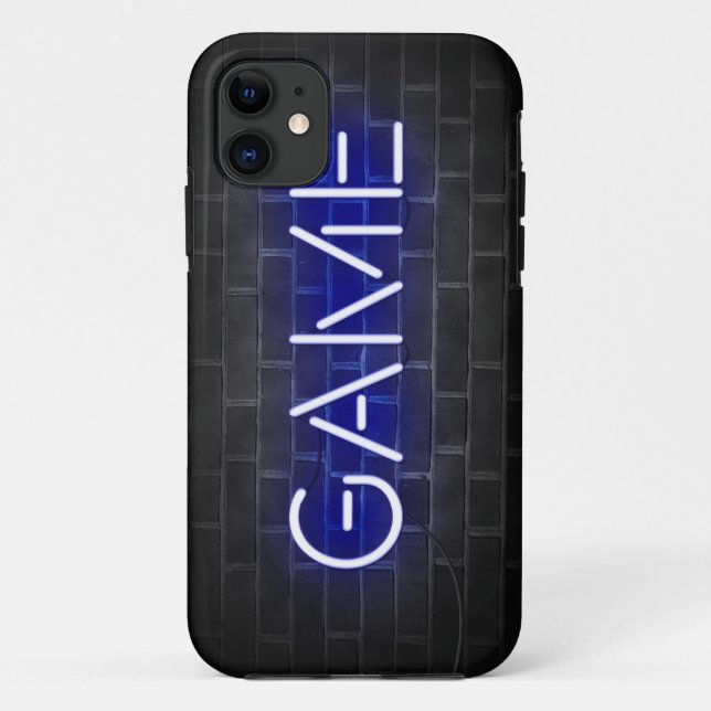 Game neon sign on brick wall Case-Mate iPhone case (Back)
