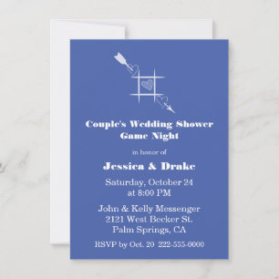Game Night Couple's Wedding Shower Invitation