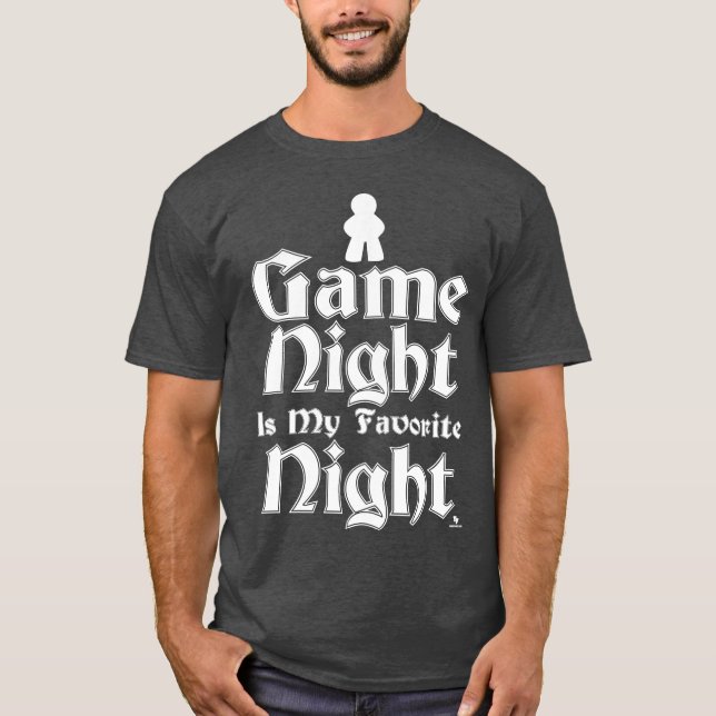 Game Night is My Favourite Fun Slogan T-Shirt (Front)
