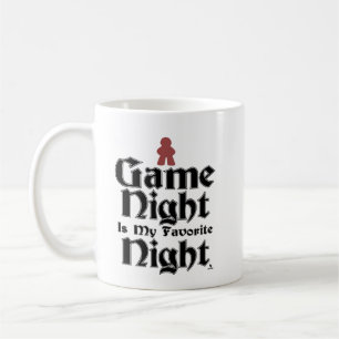 Game Night is My Favourite Meeple Humour Coffee Mug