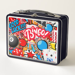 Game Night Metal Lunch Box