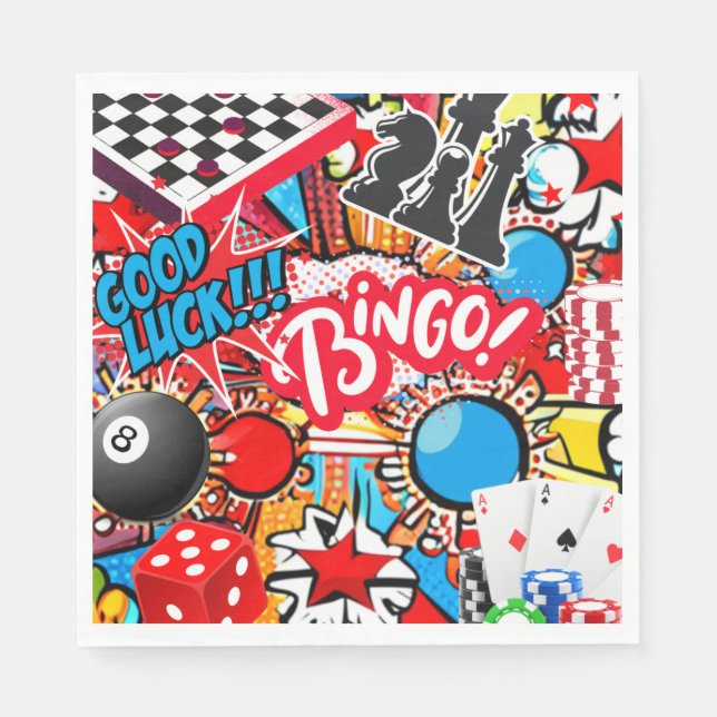 Game Night Napkin (Front)