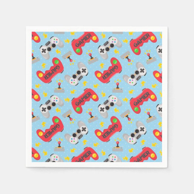 Game night party napkin (Front)