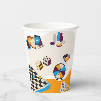 Game Night Themed Party Decorations Paper Cups
