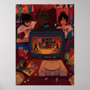 game night  zuko azula poster