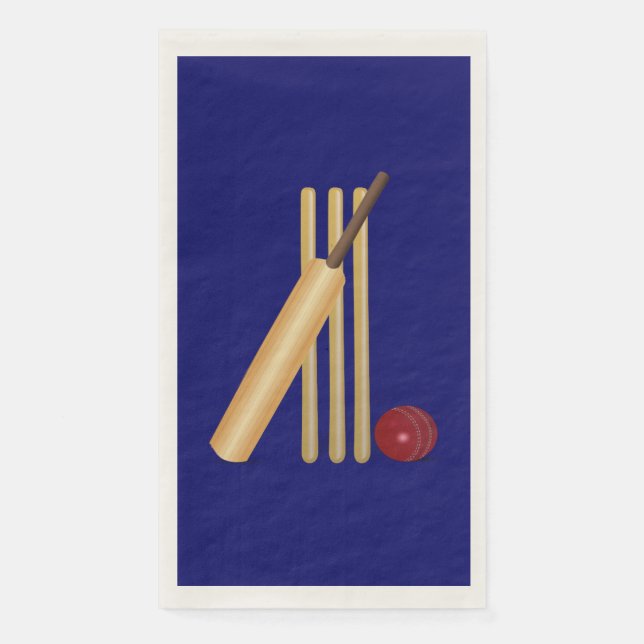 Game of Cricket Napkin (Front)
