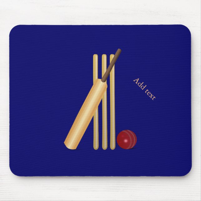 Game of Cricket Template Mouse Pad (Front)