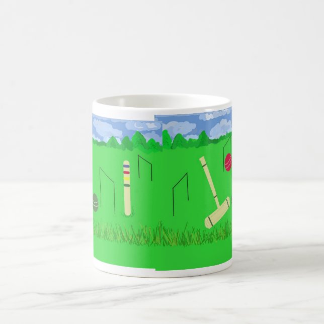 Game of Croquet Coffee Mug (Center)