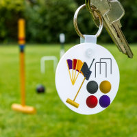Game Of Croquet Keychain