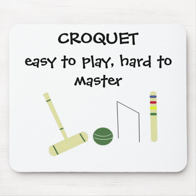 Game of Croquet Mouse Pad (Front)