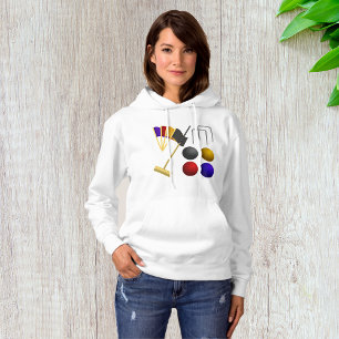 Game Of Croquet Womens Hoodie