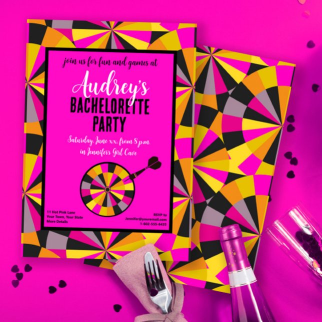 Game of Darts Bachelorette Theme Party Invitation (Creator Uploaded)