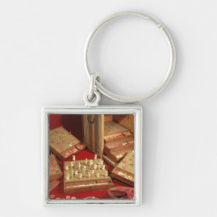 Game of Dauphin lotto invented by Louis XIV Key Ring