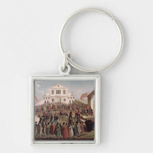 Game of Football at Sant'Alvise, Venice Key Ring