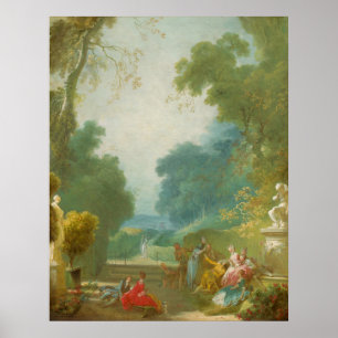 Game of Hot Cockles - Jean Fragonard Fine Art Poster