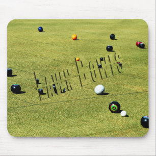 Game Of Lawn Bowls, Mouse Pad