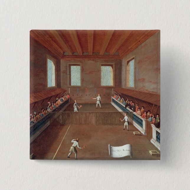 Game of Racquets 15 Cm Square Badge (Front)
