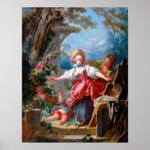 Game of Tag, Fragonard Poster