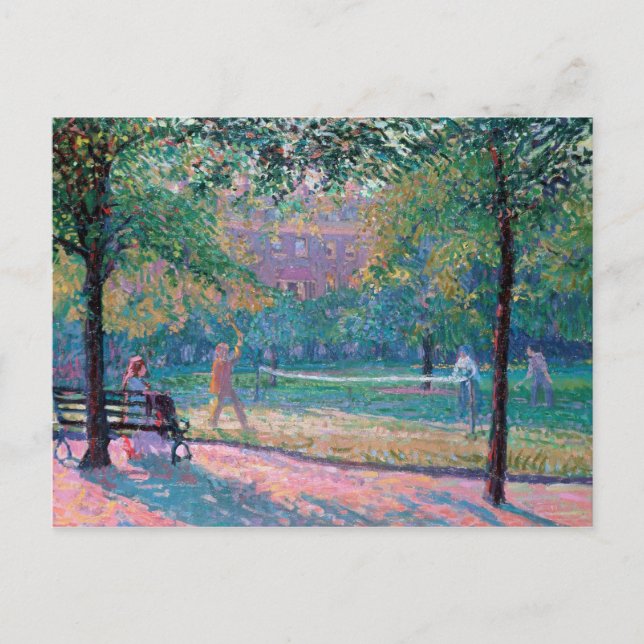 Game of Tennis Postcard (Front)