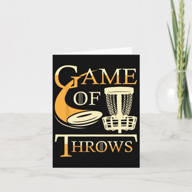 Game Of Throws - Disc Golf Player Flying Disc Golf Card (Front)