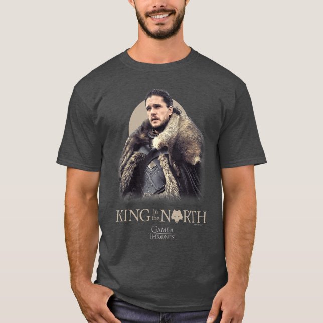Game ofhrones King ofhe North retro T-Shirt (Front)
