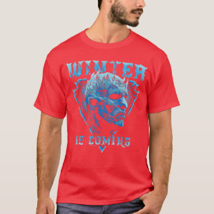 Game ofhrones Winter is Coming Night King Side Por T-Shirt