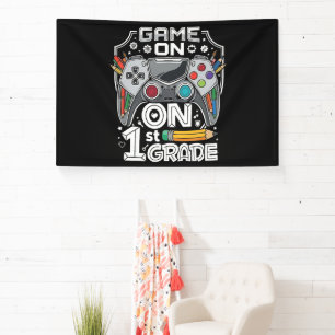 Game On 1st Grade Back to School Banner