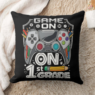 Game On 1st Grade Back to School Cushion