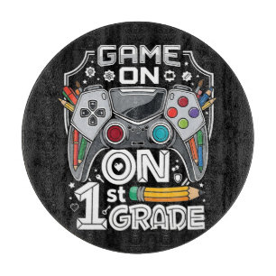 Game On 1st Grade Back to School Cutting Board